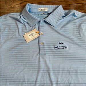 NWT Peter Millar Summer Comfort Bandon Dunes Polo Shirt Large